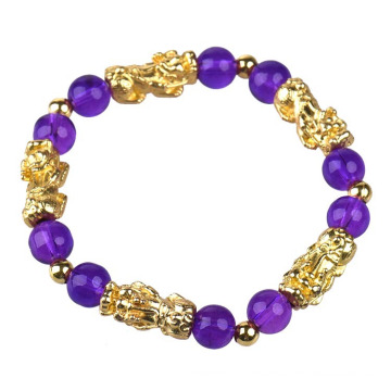 14k Gold Jewelry New Product Fashion Jewellery 8mm Pixiu Bracelets Gold Plated Jewelry